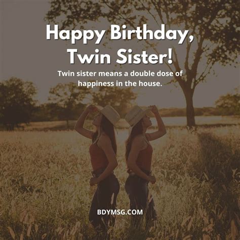 birthday wishes for my twin sister